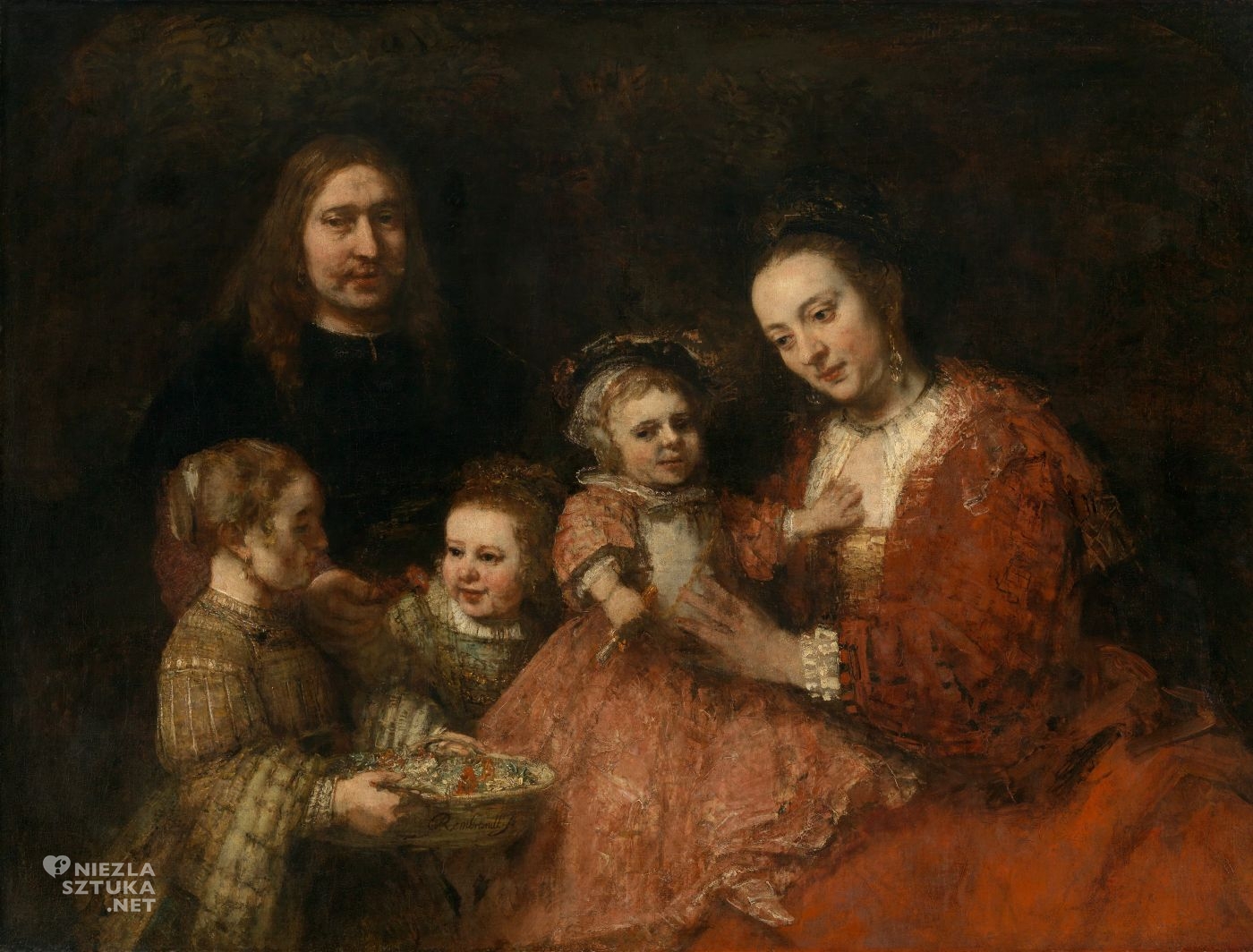 Rembrandt, Portret rodziny, portret rodzinny, Familieportret, niezła sztuka