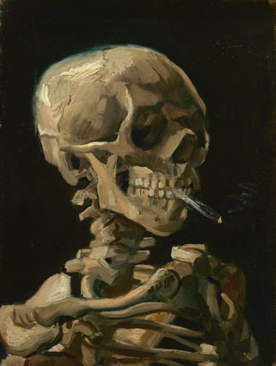 Vincent van Gogh, Czaszka z płonącym papierosem, niezła sztuka