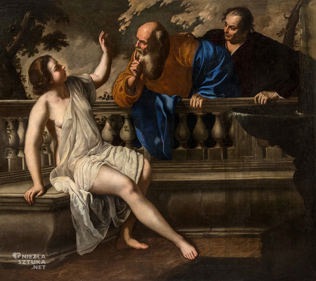 Artemisia Gentileschi, Zuzanna i starcy, sztuka włoska, niezła sztuka