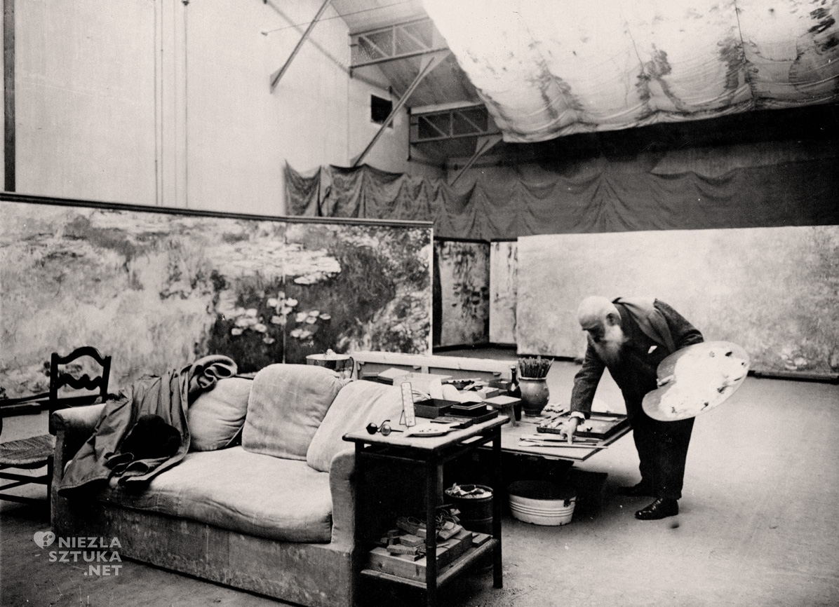 Claude Monet w pracowni, niezła sztuka