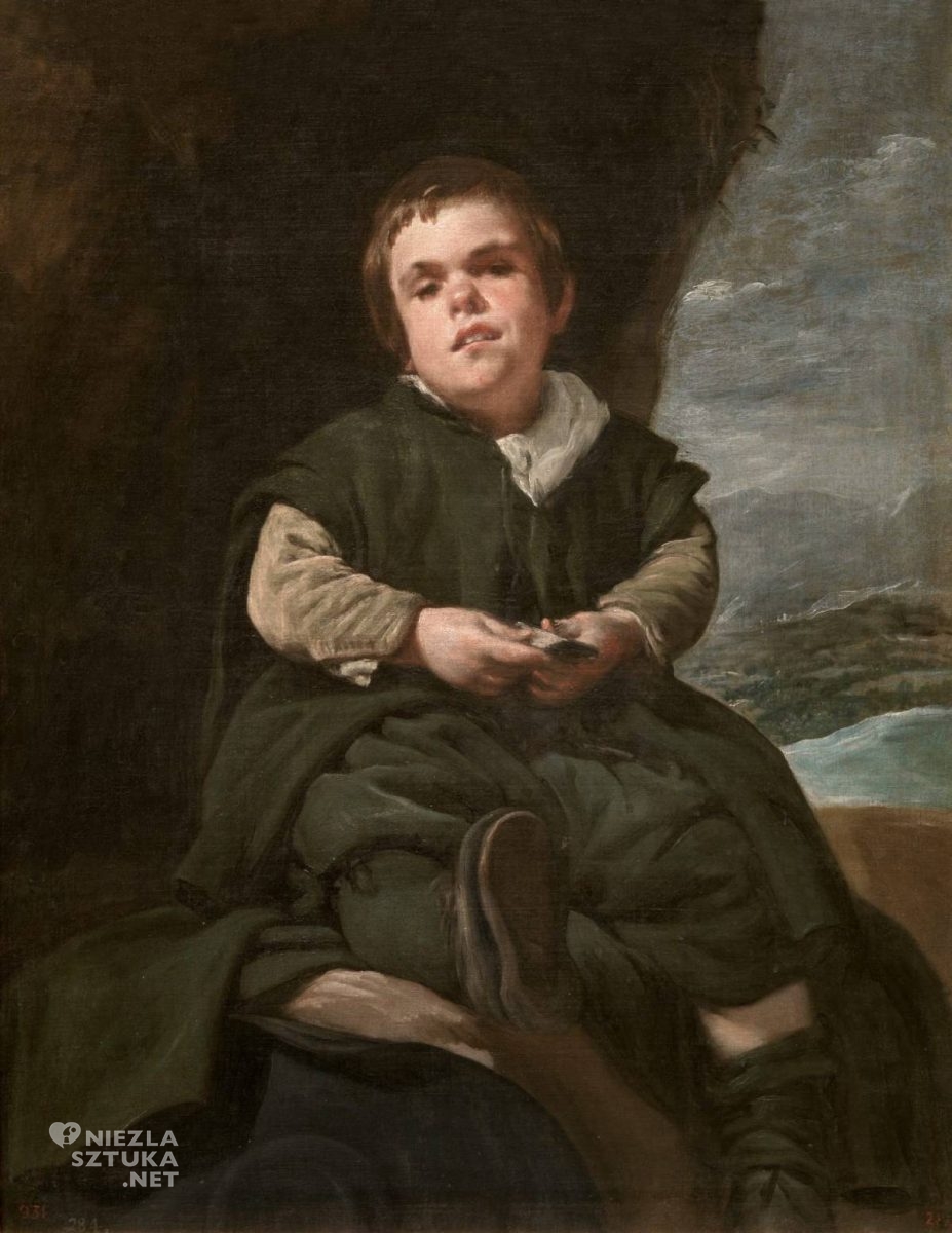 Diego Velázquez, Chłopiec z Vallecas, karzełek, Prado, niezła sztuka