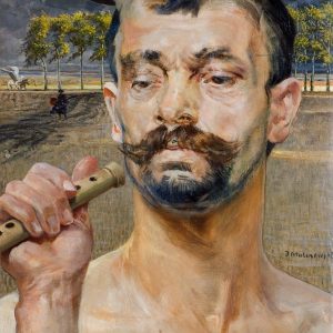 Jacek Malczewski, Tryptyk z faunami, autoportret, sztuka polska, symbolizm, niezła sztuka