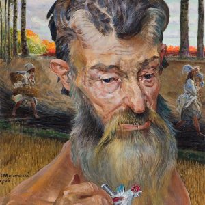 Jacek Malczewski, Tryptyk z faunami, autoportret, sztuka polska, symbolizm, niezła sztuka