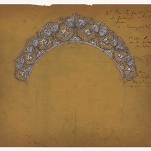 René Lalique, diadem, szkic, Art Nouveau, Niezła Sztuka