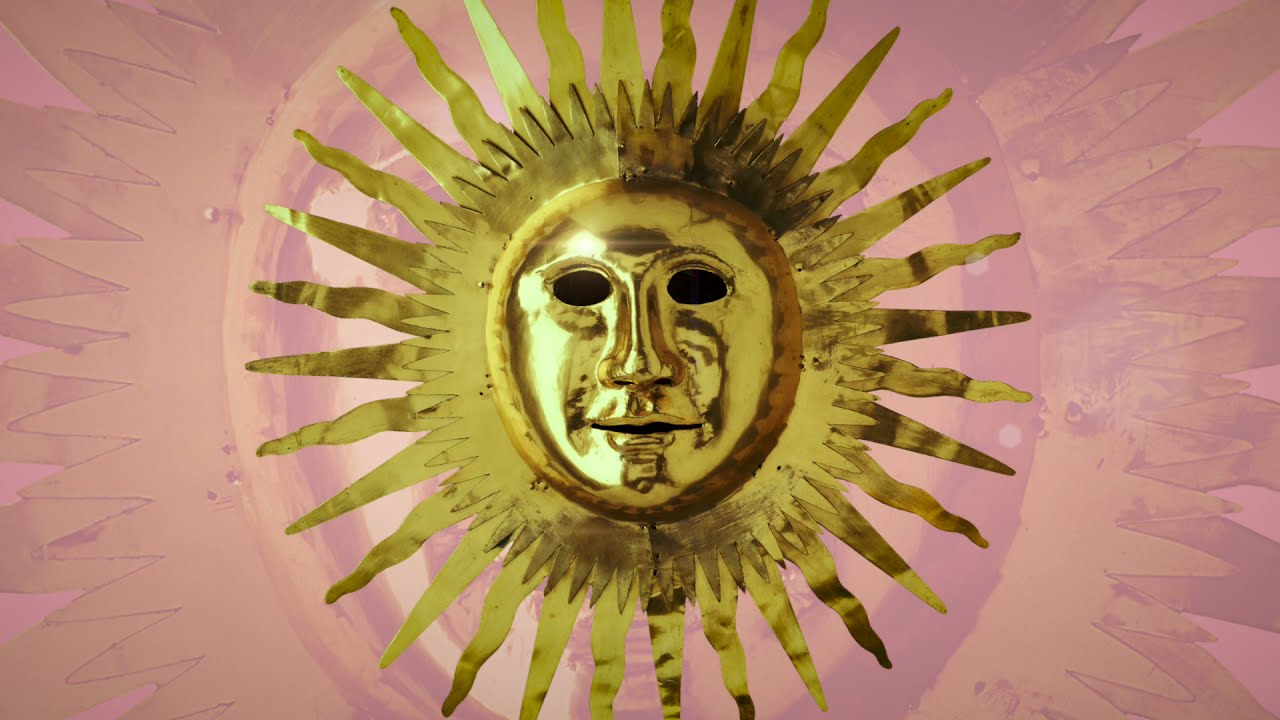 Maska Słońce z podobizną Augusta II, Wystawa Splendor władzy. Wettynowie na tronie Rzeczypospolitej, Pałac na Wyspie, Muzeum Łazienki Królewskie w Warszawie, niezła sztuka