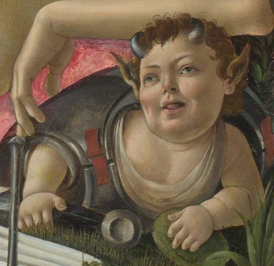 Sandro Botticelli, Wenus i Mars, detal, sztuka włoska, Niezła Sztuka