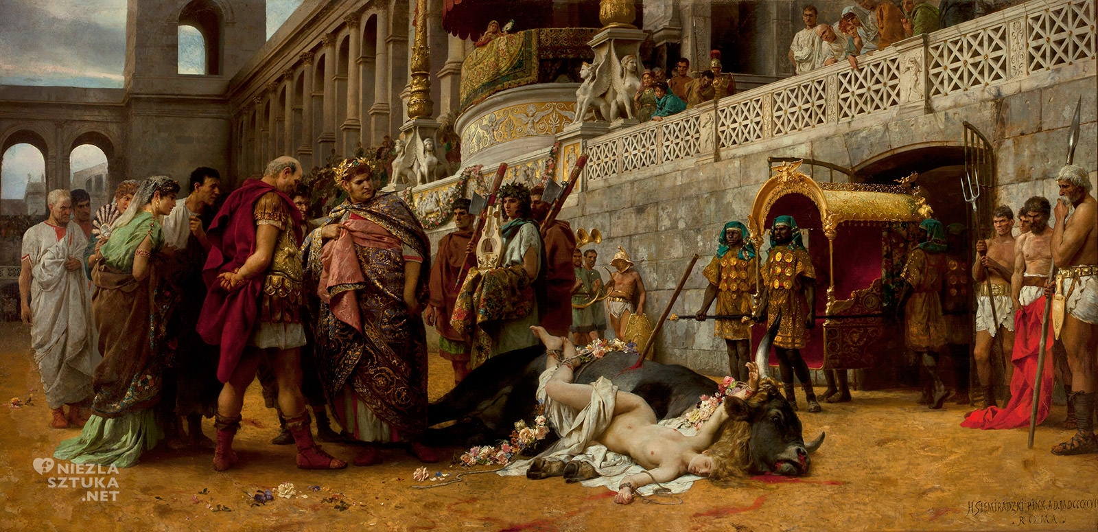 Henryk Siemiradzki, Dirce chrześcijański, akademizm, sztuka polska, Niezła Sztuka