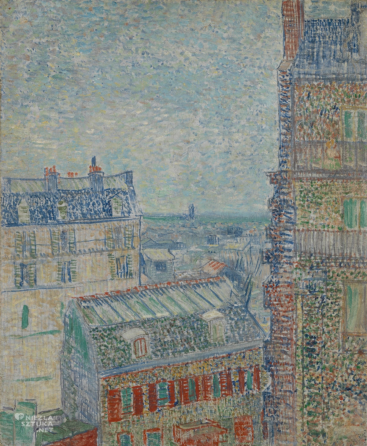 Vincent van Gogh, Widok z okna w mieszkaniu Theo, Theo van Gogh, Paryż, Niezła Sztuka