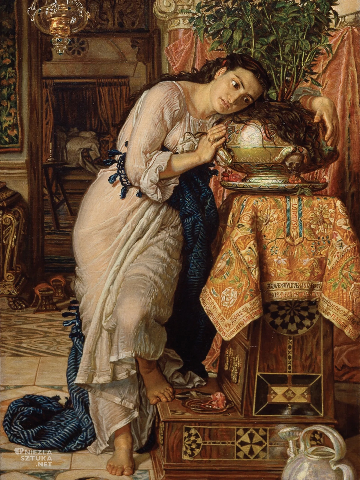 William Hunt, Isabella i donica bazylii, prerafaelici, vanitas, niezła sztuka
