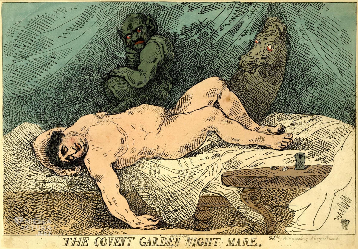 Thomas Burke, The Convent Garden Night Mare, Nocna Mara, Johann Heinrich Füssli, satyra, Niezła Sztuka