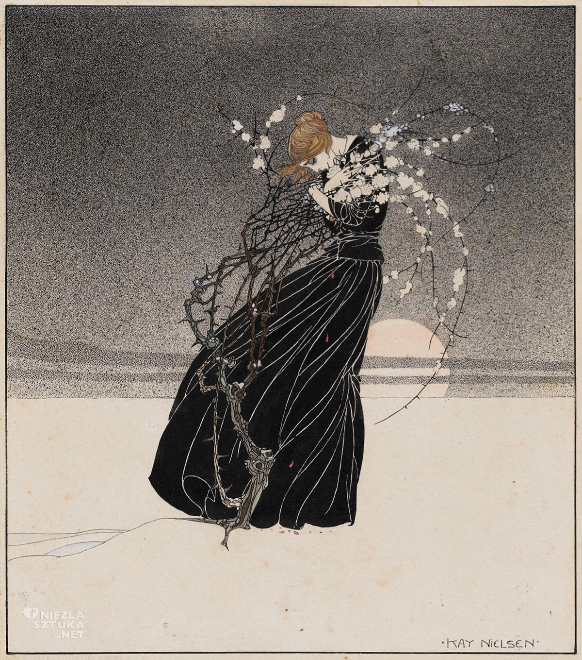 Kay Nielsen, ilustracja, Andersen, baśń, Niezła Sztuka