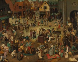 Pieter Bruegel, Walka karnawału z postem, malarstwo niderlandzkie, sztuka niderlandzka, Niezła Sztuka