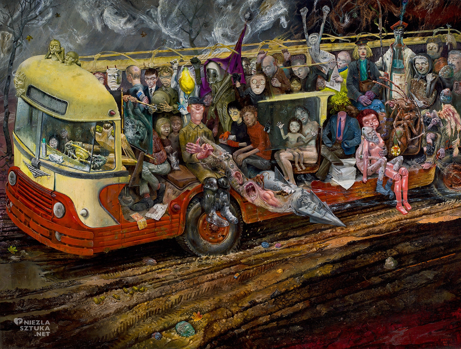 Bronisław Linke, Autobus, sztuka polska, sztuka XX wieku, Niezła Sztuka