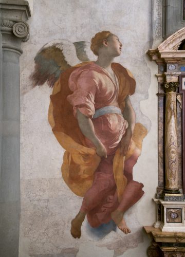 Jacopo Pontormo, Kaplica Capponich, kościół św. Felicyty, Florencja, malarstwo włoskie, niezła sztuka