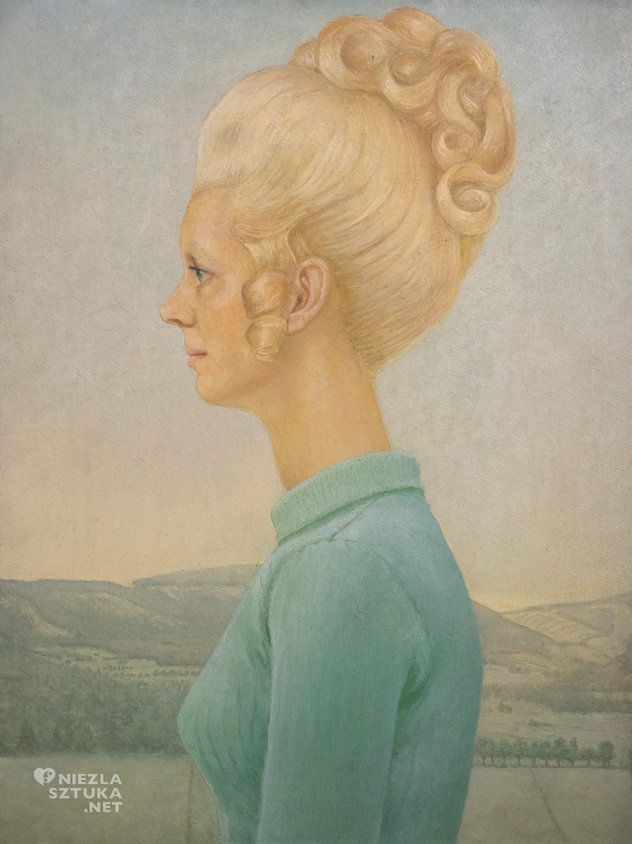 Józef Gielniak, Portret żony, malarstwo, Niezła Sztuka