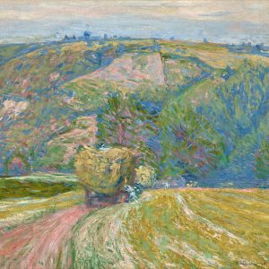 Józef Pankiewicz, Wóz z sianem, pejzaż, malarstwo polskie, sztuka polska, Niezła sztuka