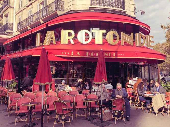 La Rotonde, kawiarnia, Montparnasse, Paryż, bohema, Niezła Sztuka
