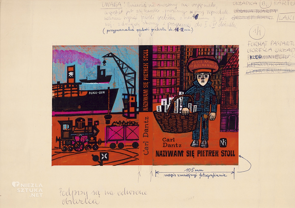 Marian Stachurski, Carl Dantz, Nazywam się Pietrek Stoll, polski ilustrator, polska ilustracja, plakat, niezła sztuka