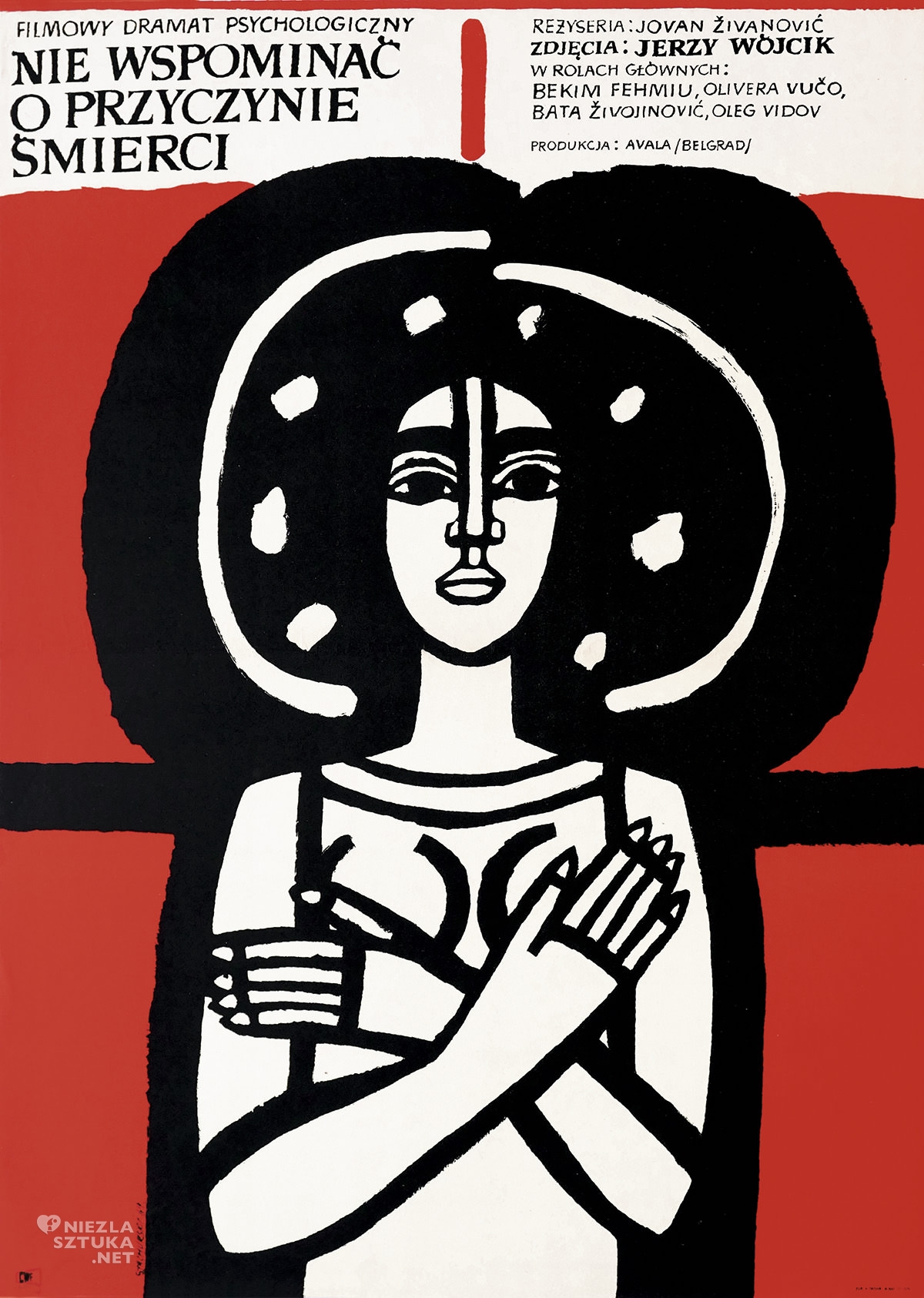 Marian Stachurski, Nie wspominać o przyczynie śmierci, polski ilustrator, polska ilustracja, plakat, niezła sztuka