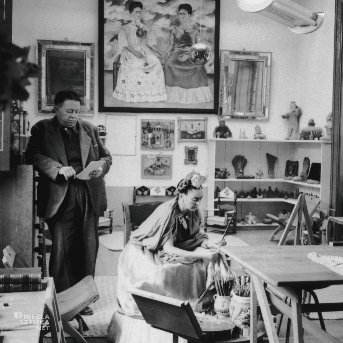 Frida Kahlo, Diego Rivera, sztuka meksykańska, Dwie Fridy, fotografia, Niezła Sztuka