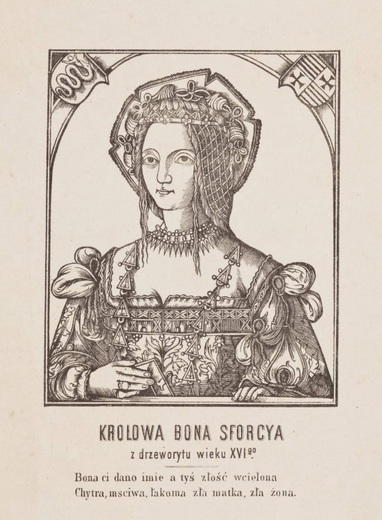 Bona Sforza, królowa Polski, grafika, Niezła Sztuka