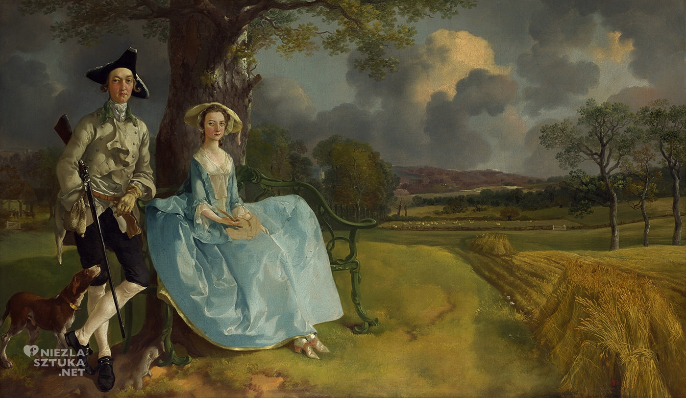 Thomas Gainsborough, Pan i Pani Andrews, sztuka brytyjska, Niezła Sztuka