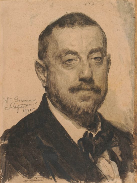 Leon Wyczółkowski, Portret Erazma Barącza, sztuka polska, kolekcjoner, Wieliczka, Niezła Sztuka