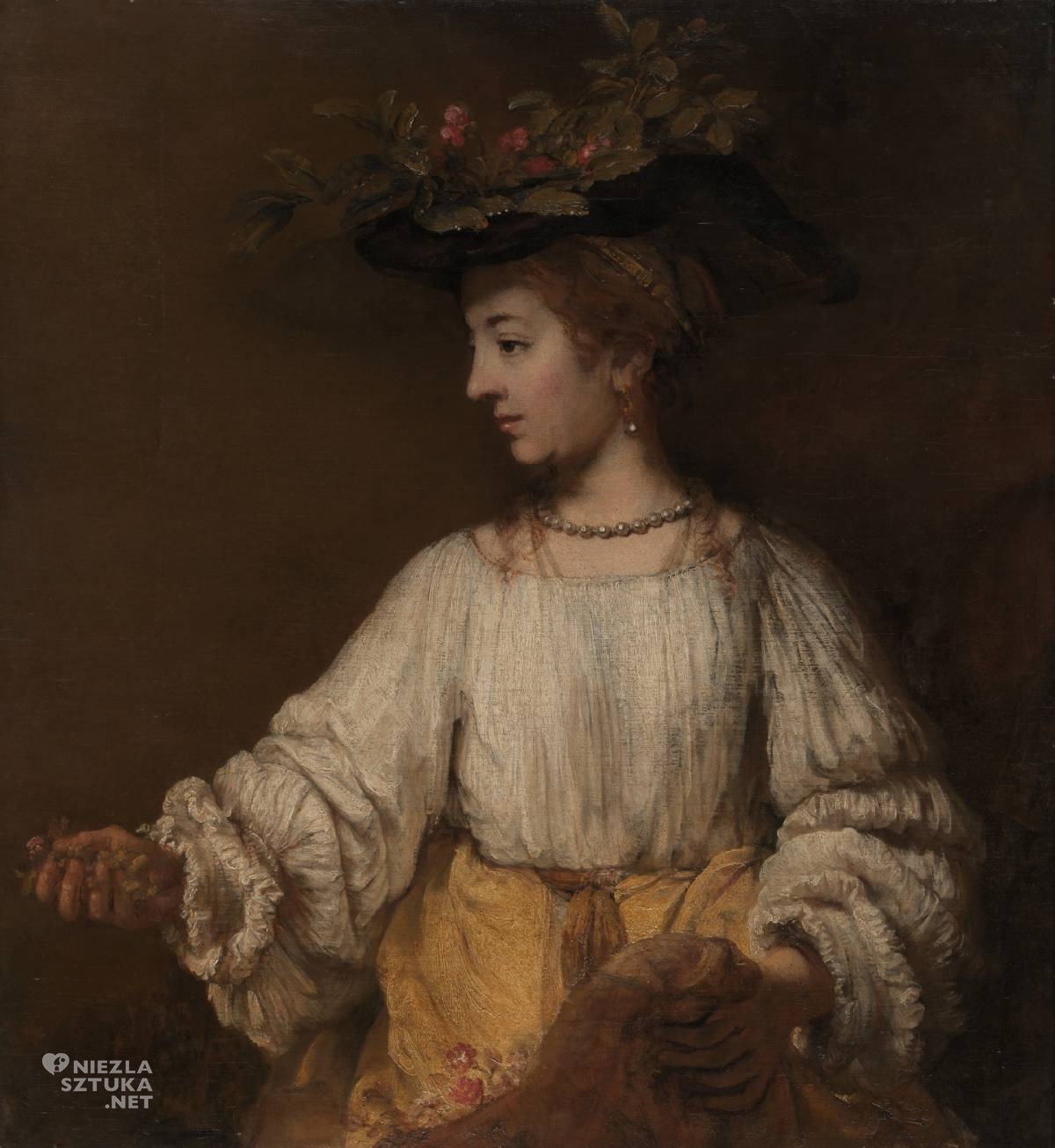 Rembrandt van Rijn, Flora, malarstwo niderlandzkie, Niezła Sztuka