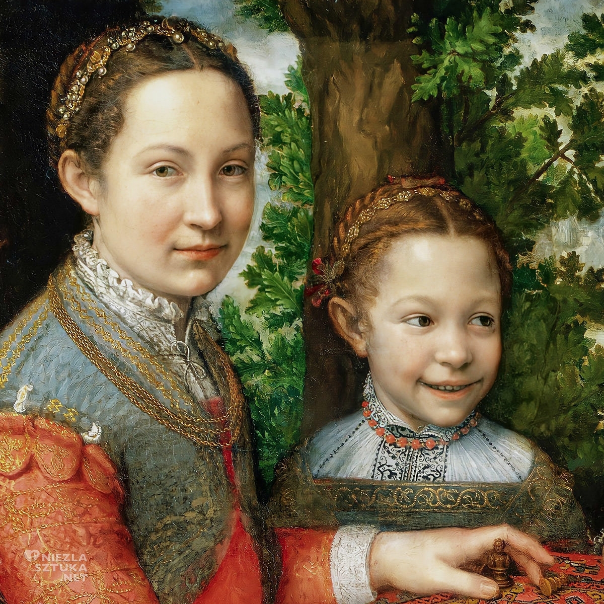Sofonisba Anguissola, Gra w szachy, Muzeum Narodowe w Poznaniu, Fundacja Raczyńskich, Poznań, sztuka włoska, kobiety w sztuce, Niezła sztuka