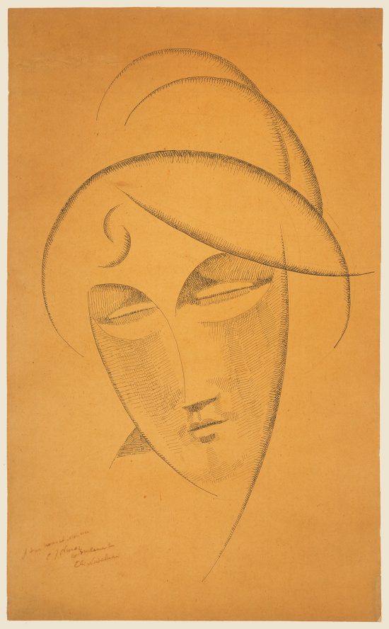 Elie Nadelman, Głowa kobiety, szkic, Niezła Sztuka