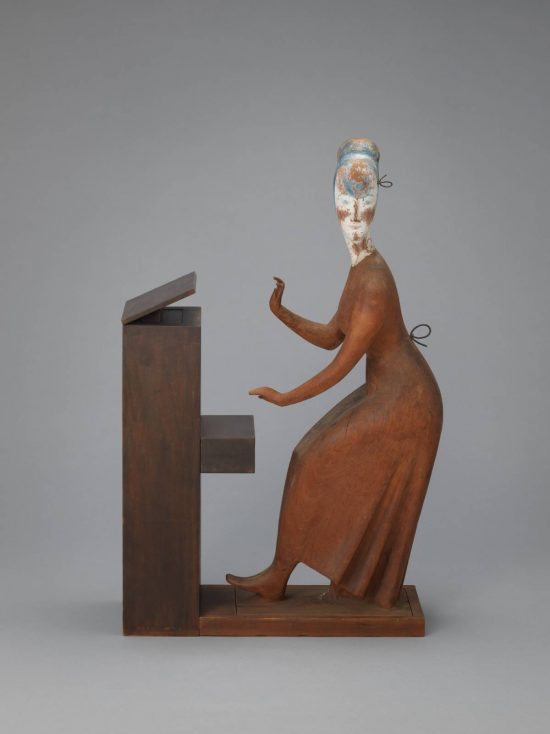 Elie Nadelman, Kobieta przy pianinie, rzeźba, Niezła Sztuka