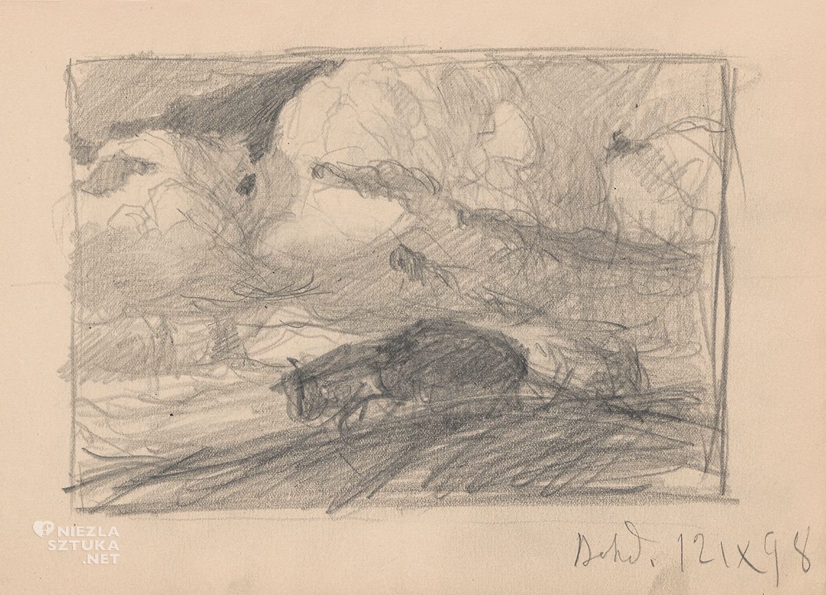 Ferdynand Ruszczyc, szkic, Ziemia, sztuka polska, Niezła Sztuka