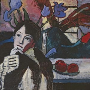 Gabriele Münter, Rozmyślająca, sztuka niemiecka, ekspresjonizm, kobiety w sztuce, Niezła Sztuka
