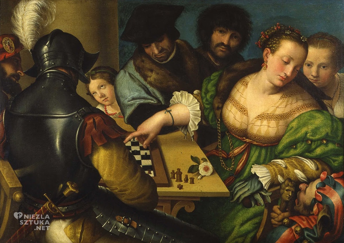 Giulio Campi, Gra w szachy, sztuka włoska, niezła sztuka