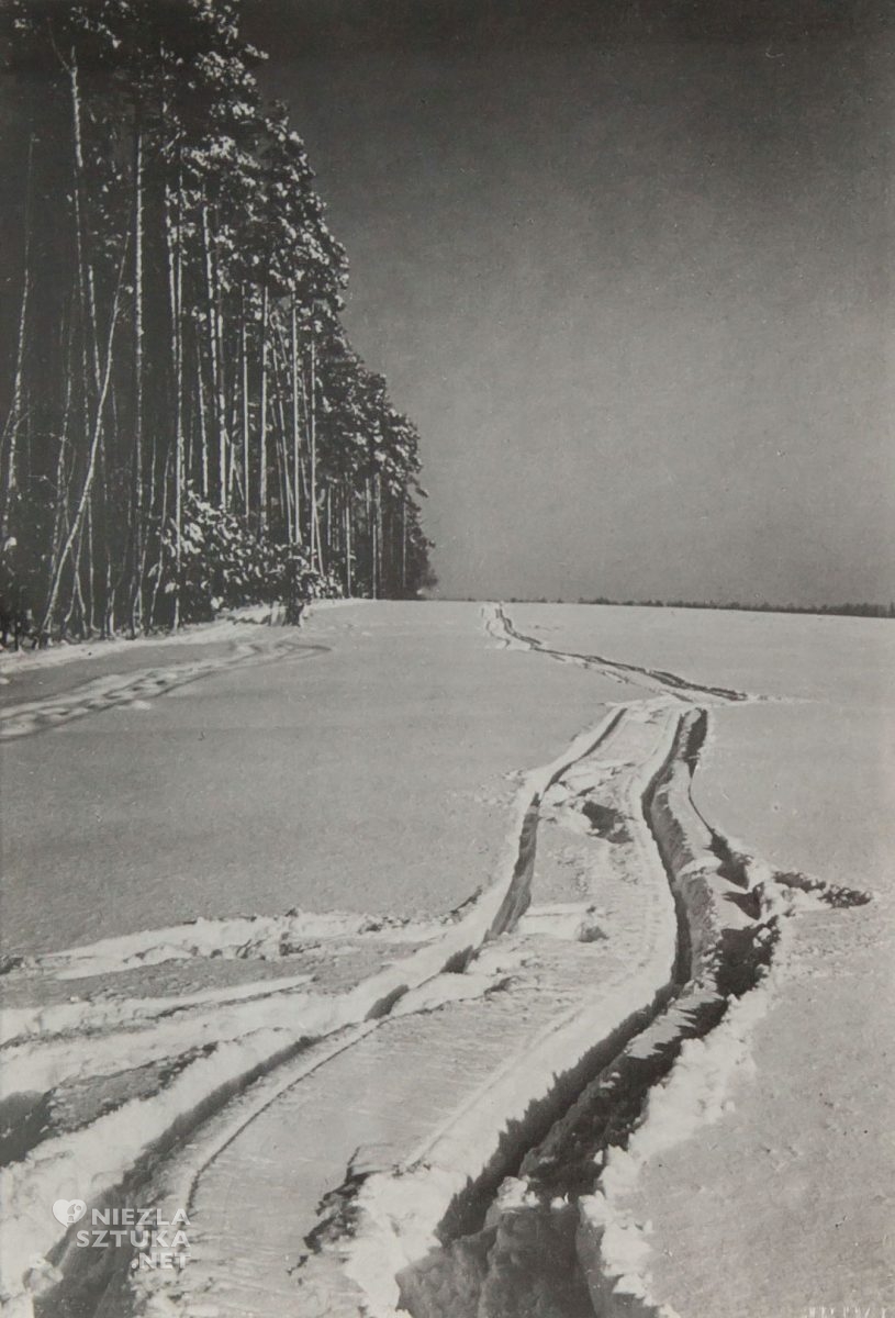 Jan Bułhak, Przyjechały sanie, fotografia, zima, Niezła Sztuka