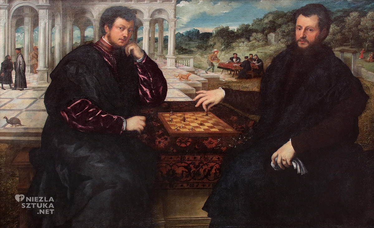 Paris Bordone, dwóch szachistów, niezła sztuka