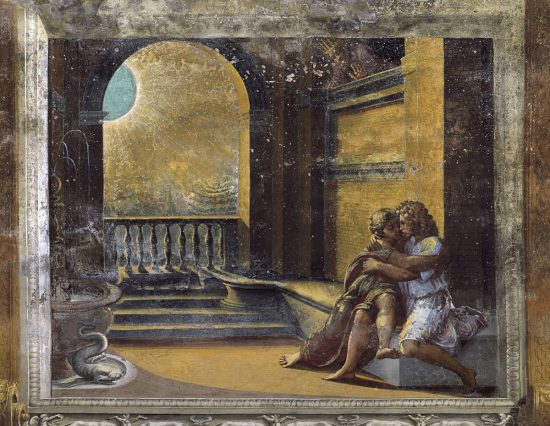 Rafael, Izaak, Rebeka, Watykan, fresk, Stary Testament, Niezła Sztuka