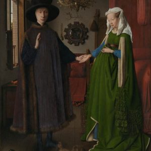 Jan van Eyck, Portret małżonków Arnolfinich, Arnolfini, malarstwo niderlandzkie, niezła sztuka