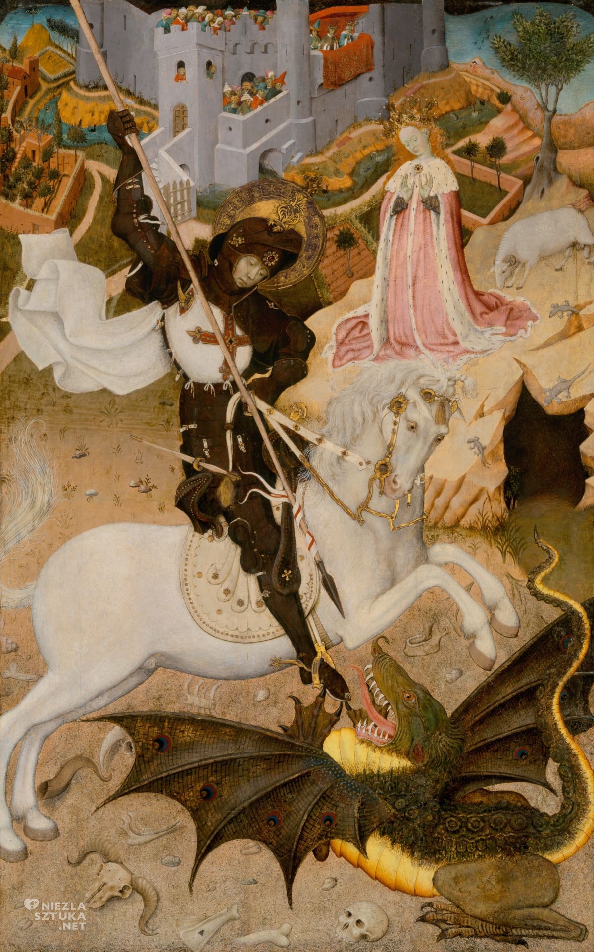 Bernat Martorell, Święty Jerzy i smok, walka ze smokiem, smok w sztuce, malarstwo, niezła sztuka