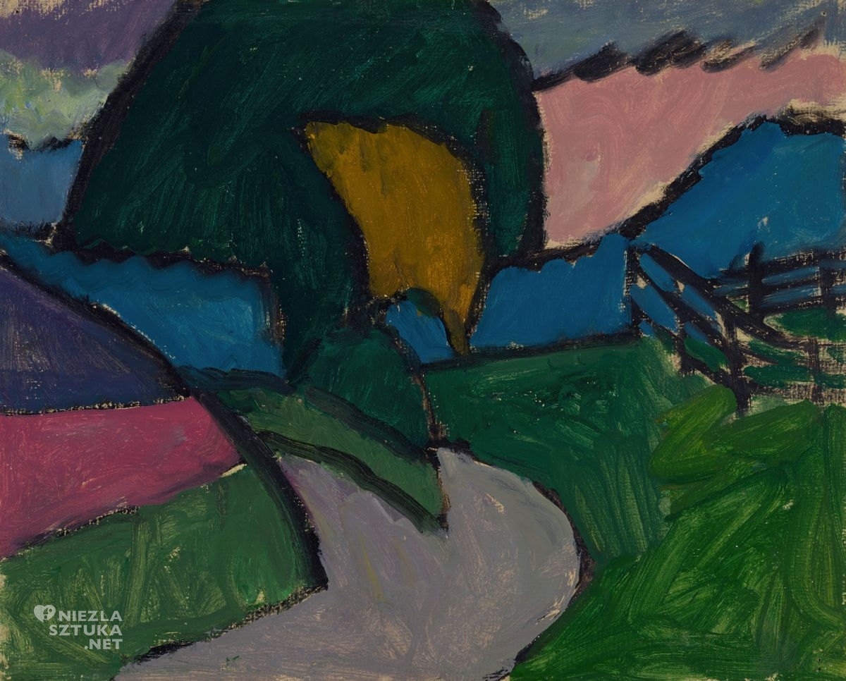 Gabriele Münter, Jesienny krajobraz, ekspresjonizm, Niezła Sztuka