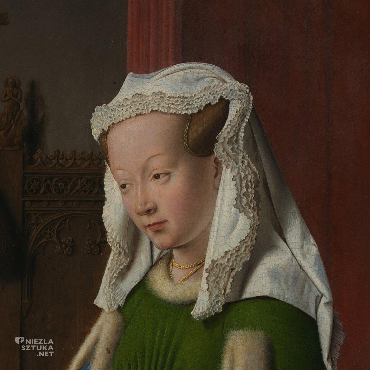 Jan van Eyck, Portret małżonków Arnolfinich, Arnolfini, malarstwo niderlandzkie, niezła sztuka