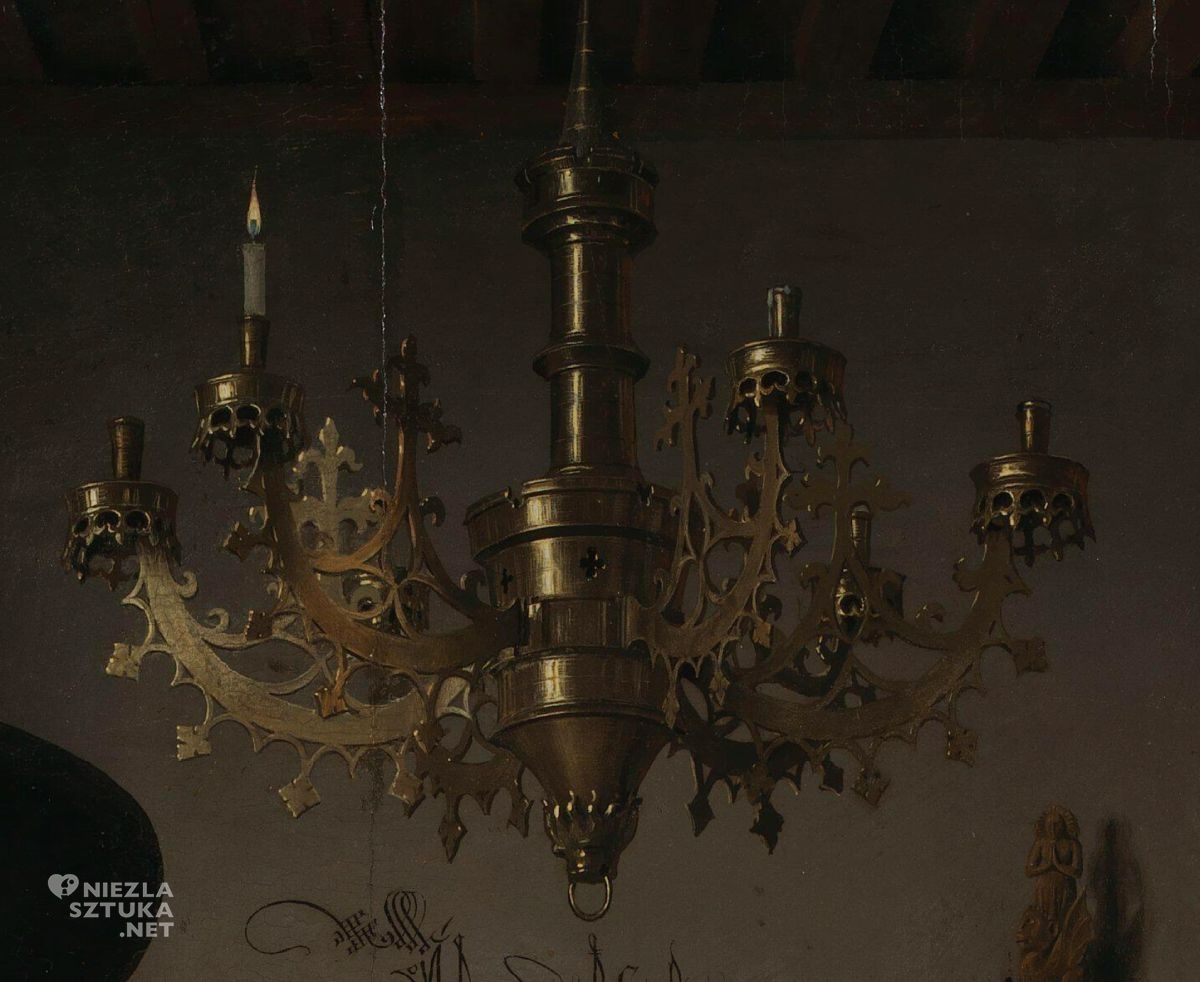 Jan van Eyck, Portret małżonków Arnolfinich, Arnolfini, malarstwo niderlandzkie, niezła sztuka