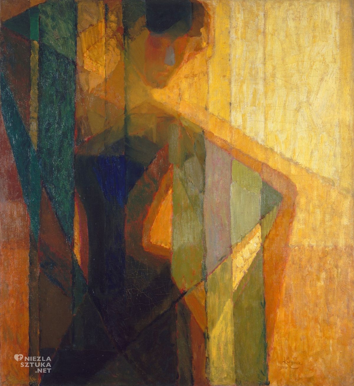 František Kupka, Plany według kolorów (kobieta w trójkątach), malarz czeski, sztuka czeska, Niezła Sztuka