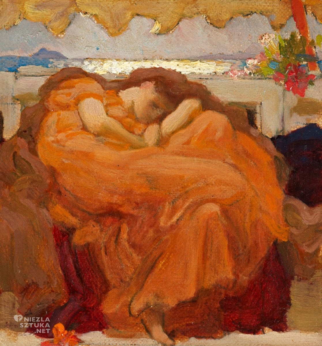 Frederic Leighton, szkic, Flaming June, Niezła Sztuka