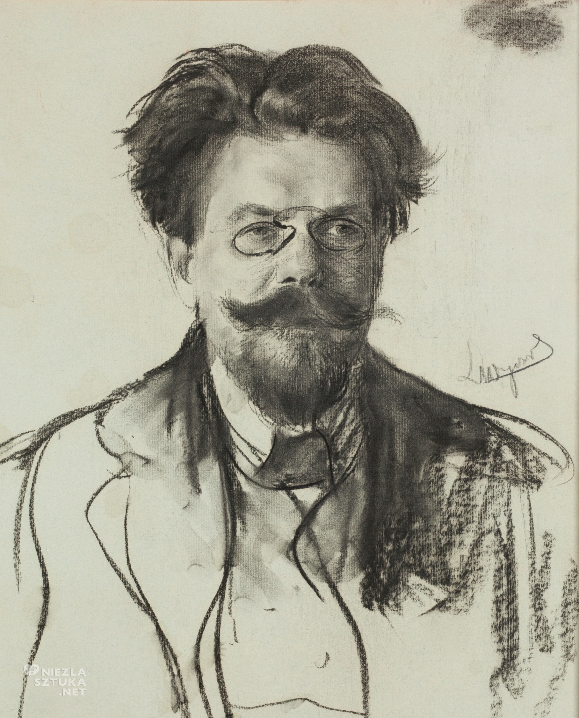 Leon Wyczółkowski, Władysław Reymont, portret, Niezła Sztuka