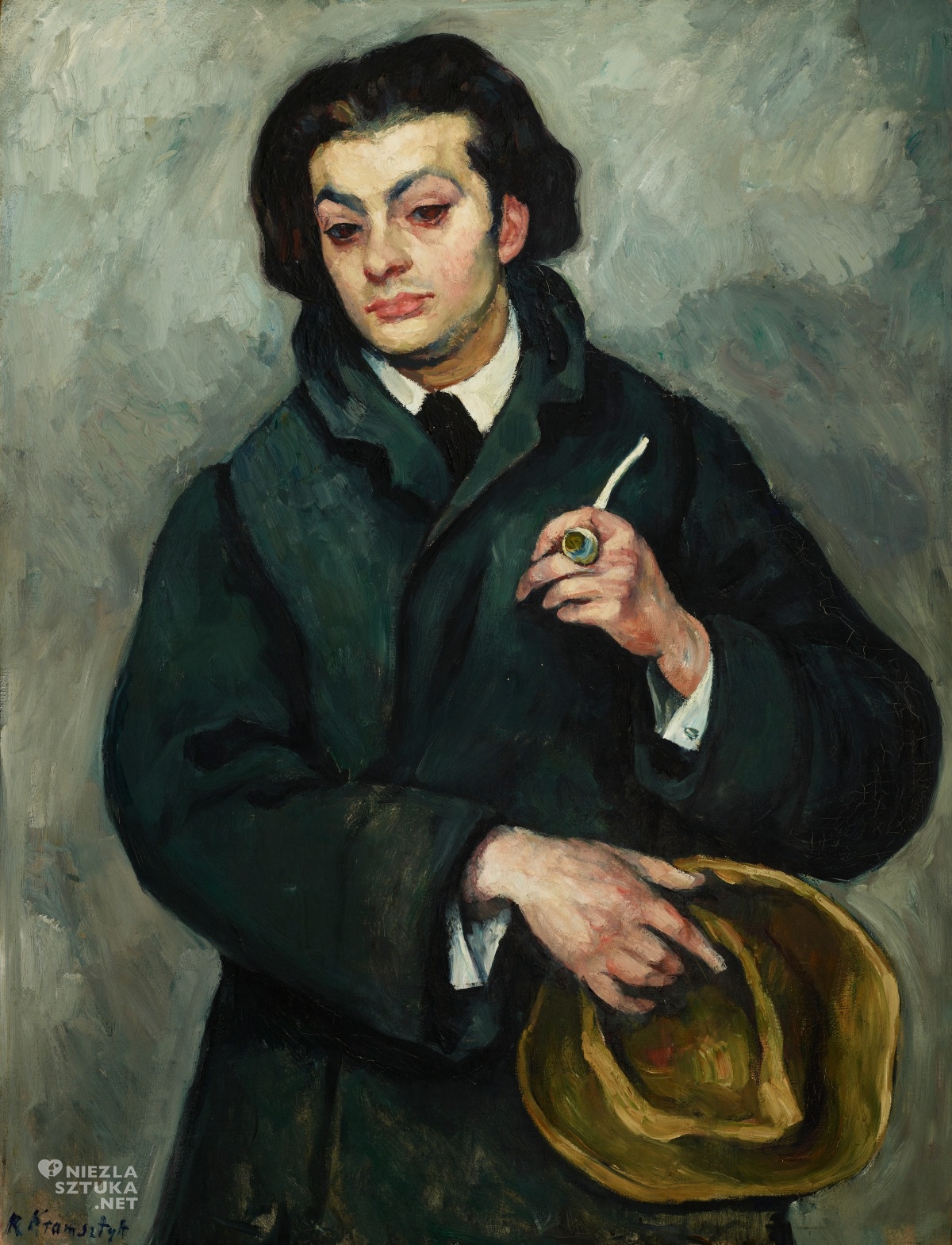 Roman Kramsztyk, portret Mojżesza Kislinga, polscy malarze żydowskiego pochodzenia, Niezła Sztuka