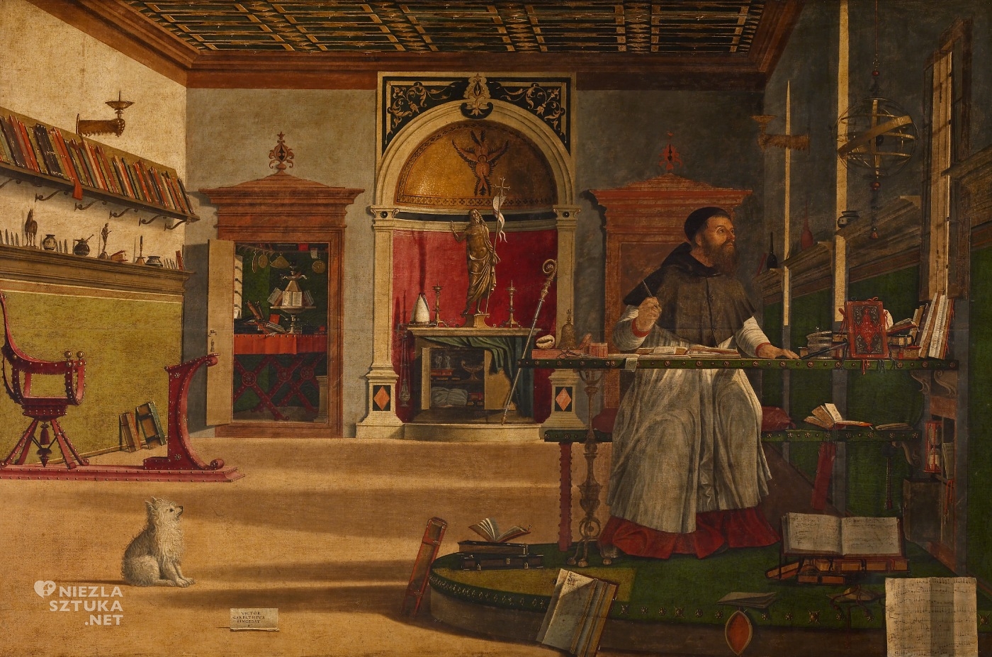 Vittore Carpaccio, Święty Augustyn, szkoła wenecka, malarstwo włoskie, niezła sztuka