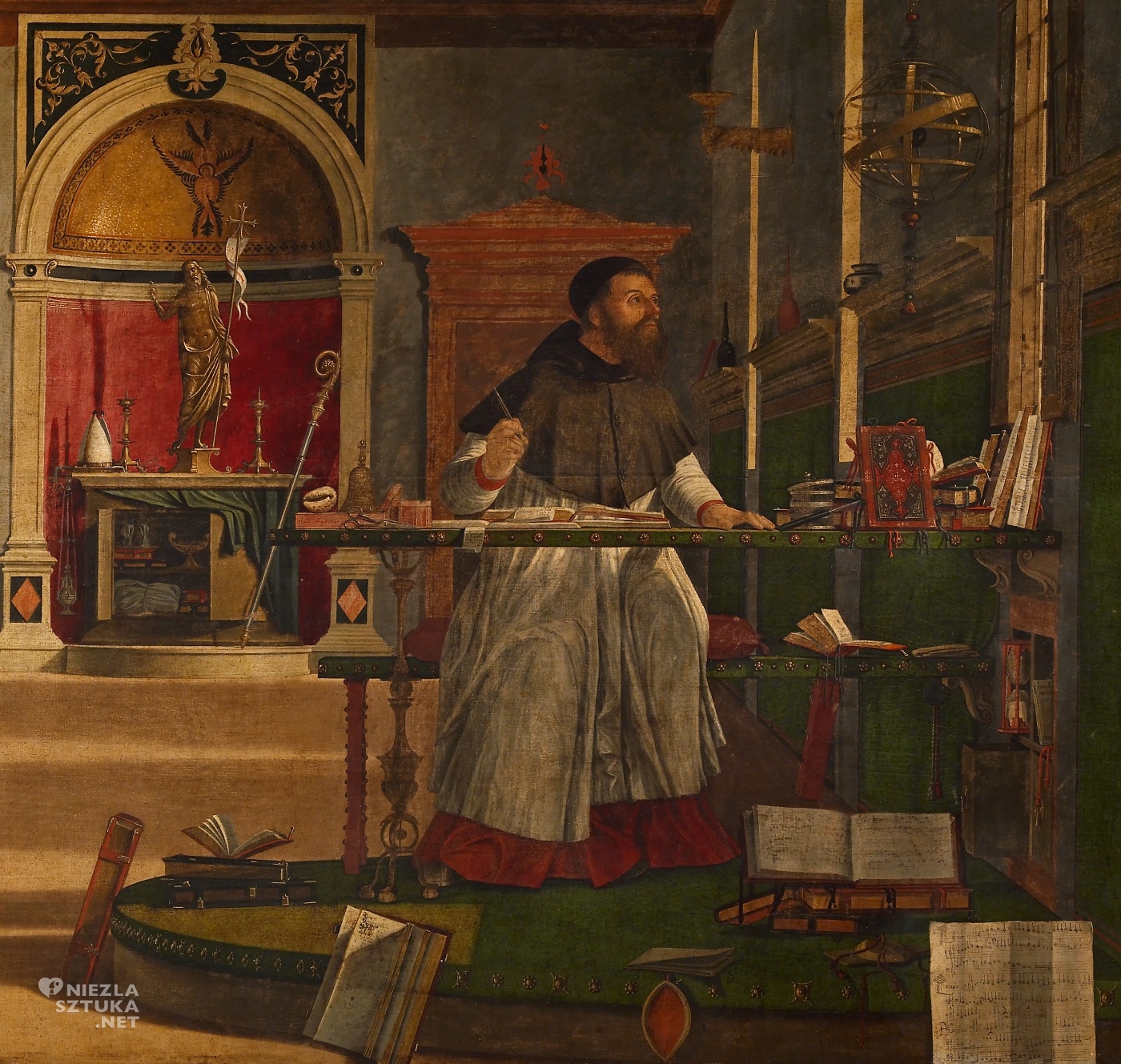 Vittore Carpaccio, Święty Augustyn, szkoła wenecka, malarstwo włoskie, niezła sztuka