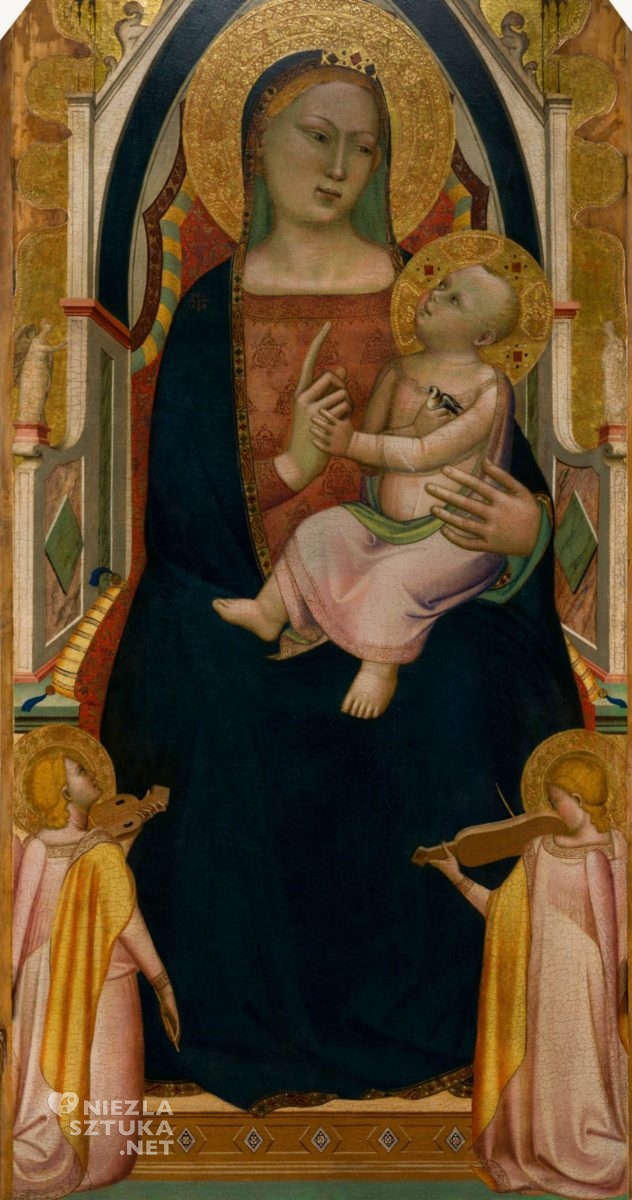 Bernardo Daddi, Tronująca Madonna z Dzieciątkiem, Kolekcja Lanckorońskich, Zamek Królewski na Wawelu, Niezła Sztuka