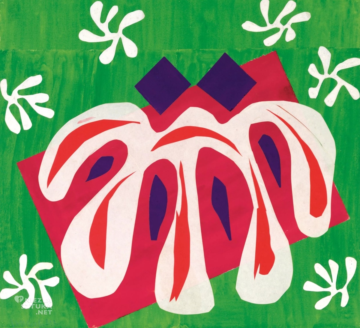 Henri Matisse, Two Masks, The Tomato, Deux Masques, La Tomate, dwie maski, pomidor, kolaż, niezła sztuka